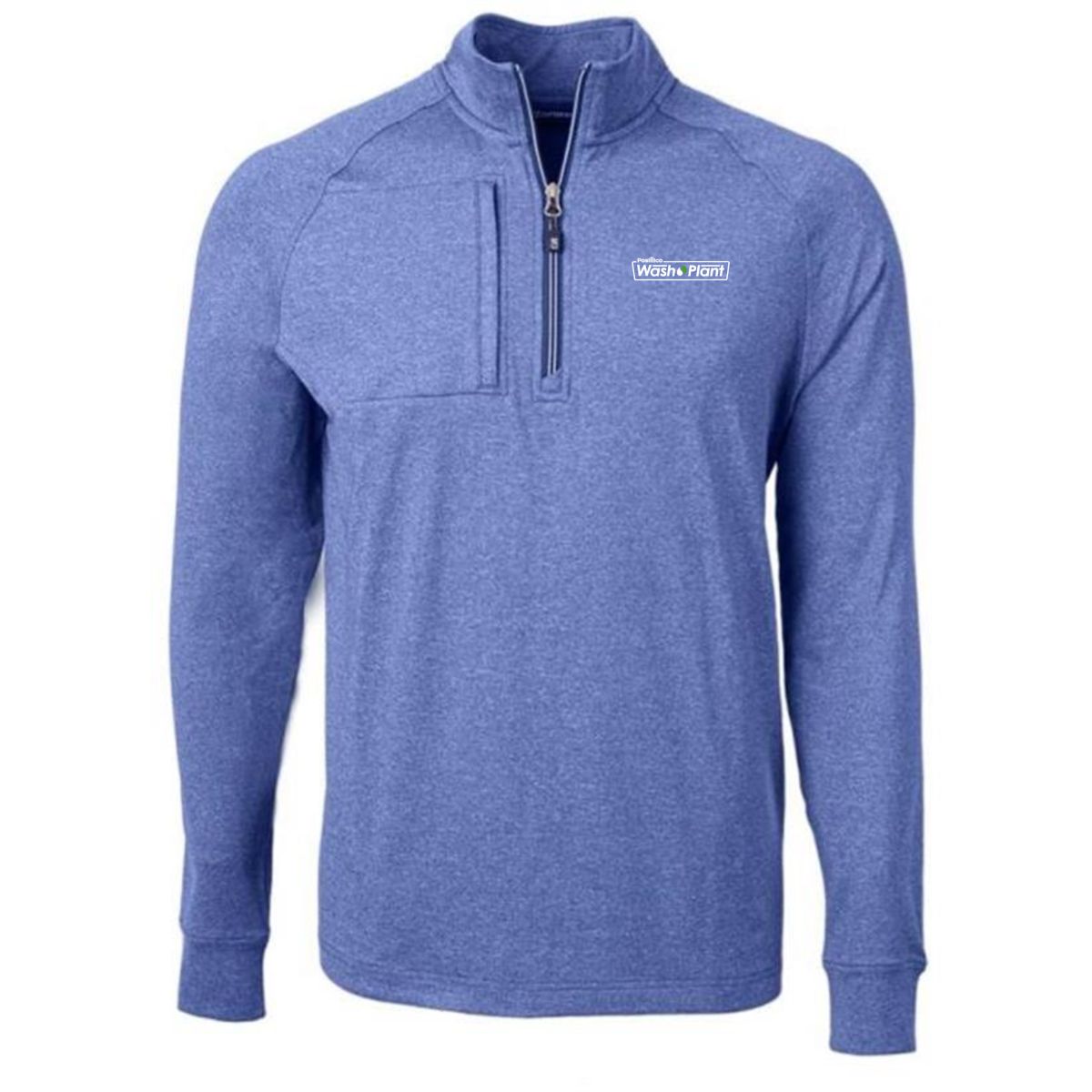 Cutter & Buck Adapt Eco Knit Heather Mens Quarter Zip Pullover - MCK01086