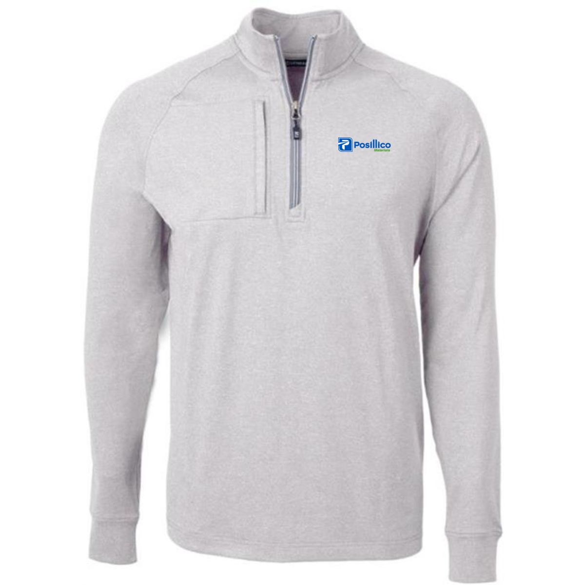Cutter & Buck Adapt Eco Knit Heather Mens Quarter Zip Pullover - MCK01086