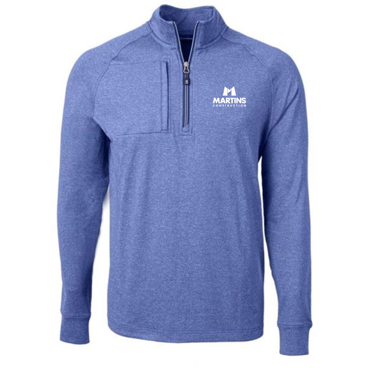 Cutter & Buck Adapt Eco Knit Heather Mens Quarter Zip Pullover - MCK01086