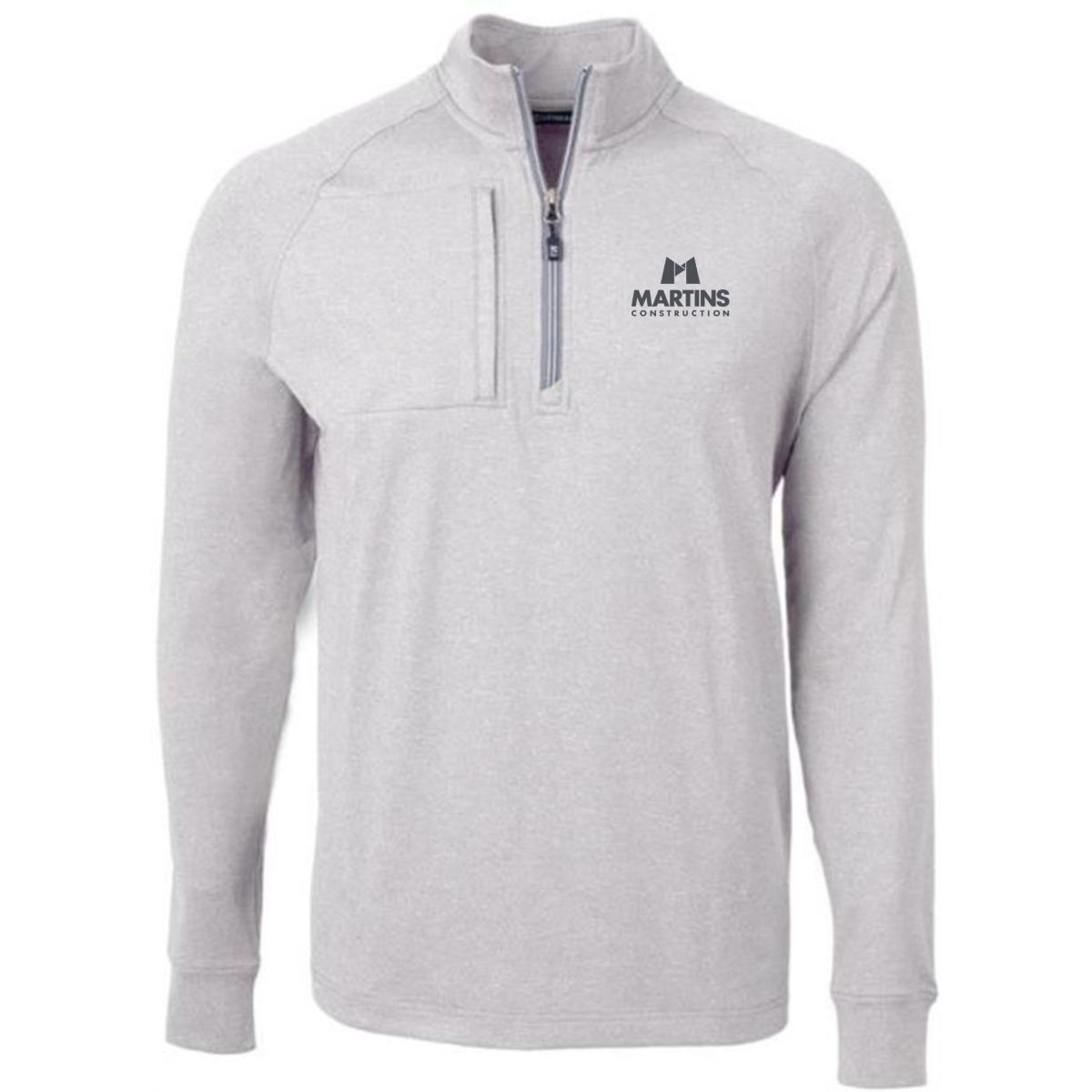 Cutter & Buck Adapt Eco Knit Heather Mens Quarter Zip Pullover - MCK01086