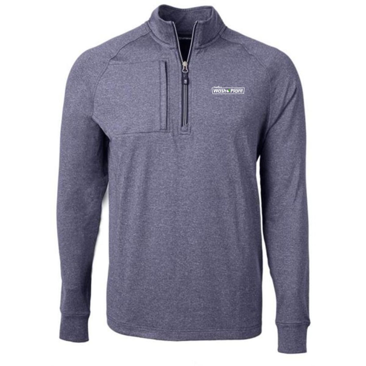 Cutter & Buck Adapt Eco Knit Heather Mens Quarter Zip Pullover - MCK01086