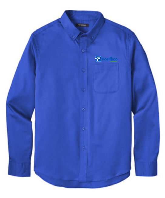 Port Authority® Long Sleeve SuperPro ™ React™ Twill Shirt - W808