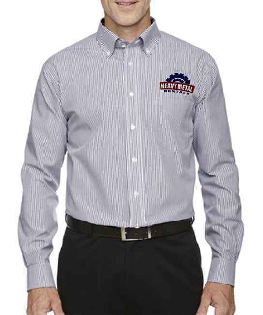 Devon & Jones Mens Crown Woven Collection Banker Stripe - D645