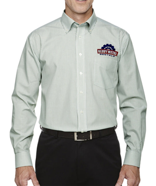 Devon & Jones Mens Crown Woven Collection Banker Stripe - D645