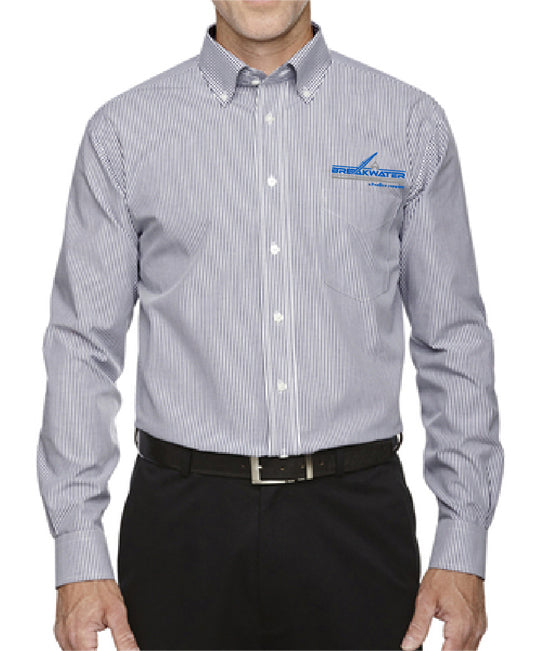 Devon & Jones Mens Crown Woven Collection Banker Stripe - D645