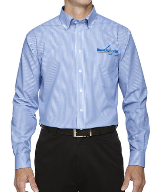 Devon & Jones Mens Crown Woven Collection Banker Stripe - D645