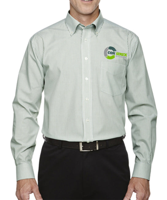 Devon & Jones Mens Crown Woven Collection Banker Stripe - D645