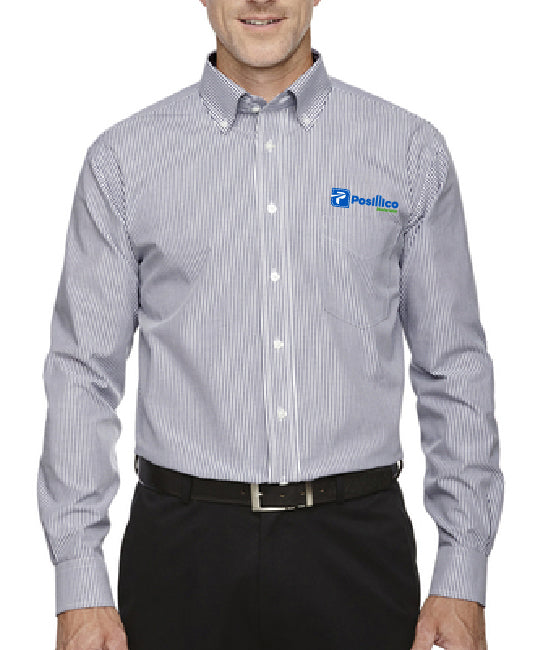 Devon & Jones Mens Crown Woven Collection Banker Stripe - D645