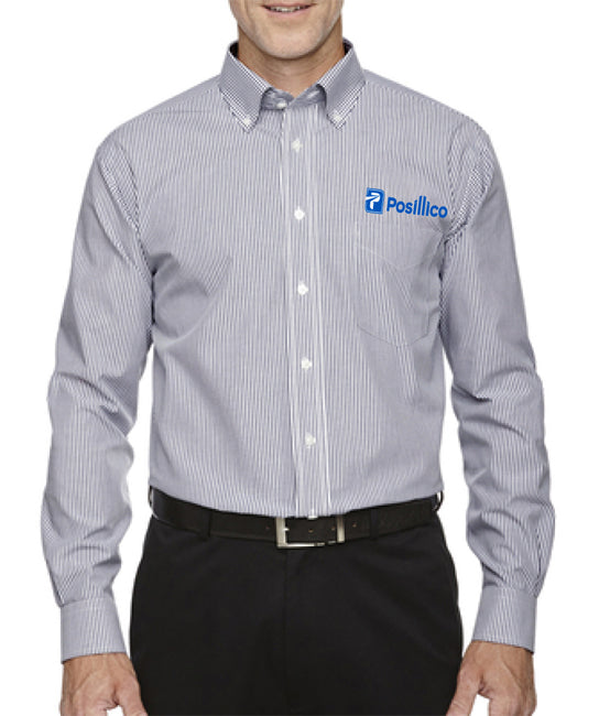Devon & Jones Mens Crown Woven Collection Banker Stripe - D645
