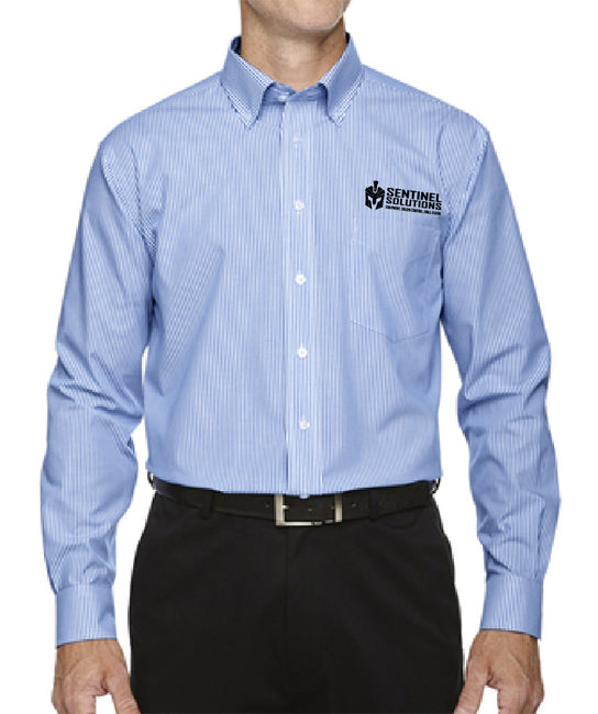 Devon & Jones Mens Crown Woven Collection Banker Stripe - D645