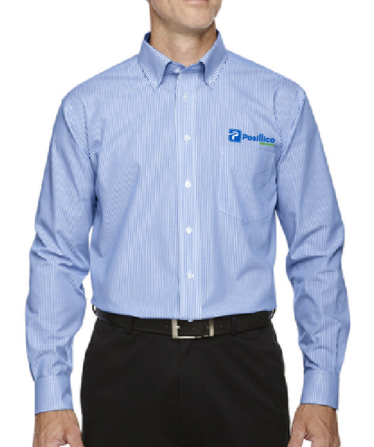 Devon & Jones Mens Crown Woven Collection Banker Stripe - D645