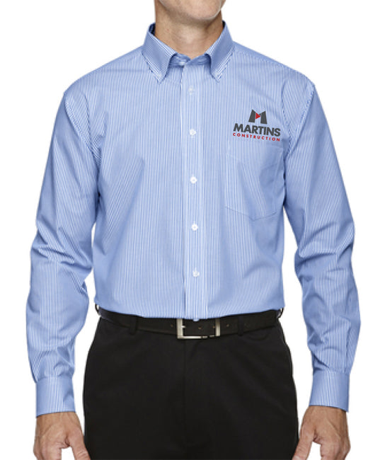 Devon & Jones Mens Crown Woven Collection Banker Stripe - D645