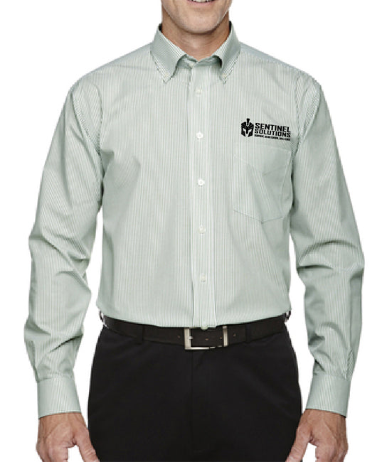 Devon & Jones Mens Crown Woven Collection Banker Stripe - D645