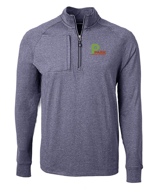 Cutter & Buck Adapt Eco Knit Heather Mens Quarter Zip Pullover - MCK01086
