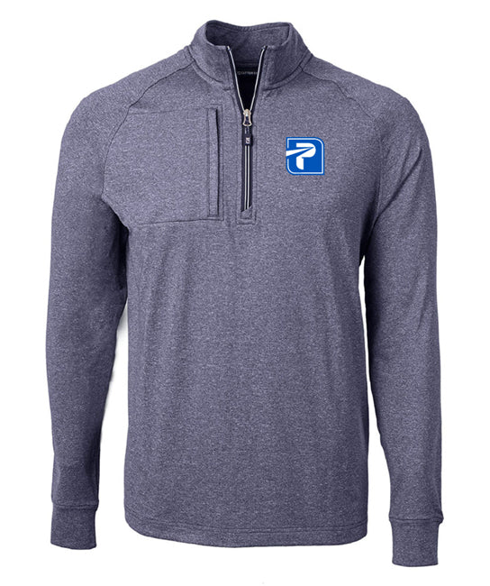 Cutter & Buck Adapt Eco Knit Heather Mens Quarter Zip Pullover - MCK01086