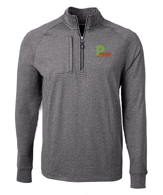 Cutter & Buck Adapt Eco Knit Heather Mens Quarter Zip Pullover - MCK01086