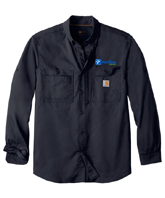 Carhartt Force Ridgefield Solid Long Sleeve Shirt - CT105291