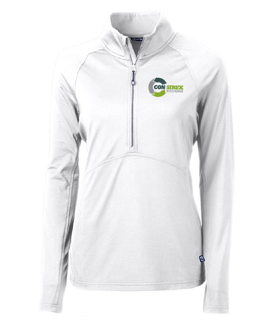Cutter & Buck Adapt Eco Knit Stretch Recycled Womens Half Zip Pullover - LCK00128