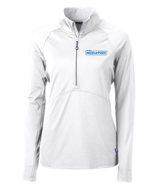Cutter & Buck Adapt Eco Knit Stretch Recycled Womens Half Zip Pullover - LCK00128