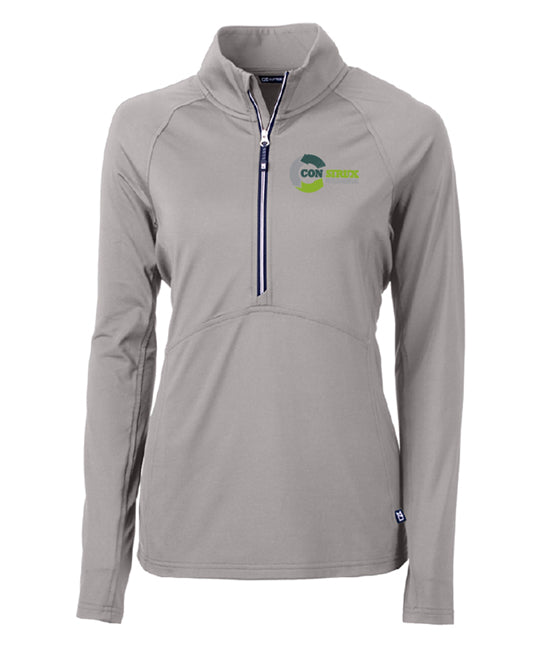 Cutter & Buck Adapt Eco Knit Stretch Recycled Womens Half Zip Pullover - LCK00128