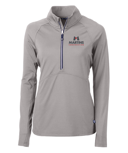 Cutter & Buck Adapt Eco Knit Stretch Recycled Womens Half Zip Pullover - LCK00128