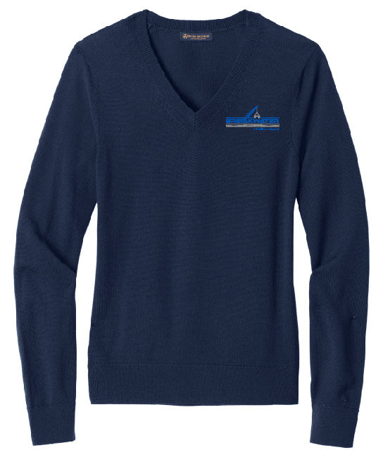Brooks Brothers Women’s Cotton Stretch V-Neck Sweater - BB18401