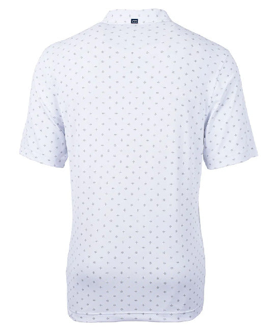 Cutter & Buck Virtue Eco Pique Tile Print Recycled Mens Polo - MCK01170