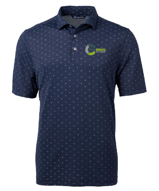 Cutter & Buck Virtue Eco Pique Tile Print Recycled Mens Polo - MCK01170