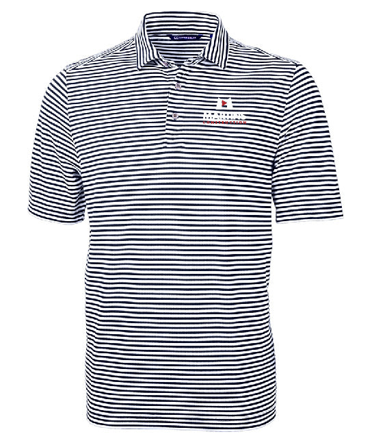 Cutter & Buck Virtue Eco Pique Stripe Recycled Mens Polo - MCK01168