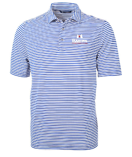Cutter & Buck Virtue Eco Pique Stripe Recycled Mens Polo - MCK01168