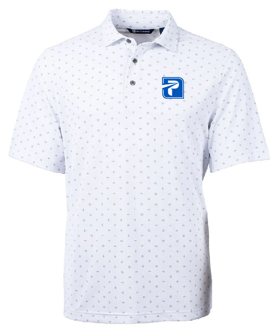 Cutter & Buck Virtue Eco Pique Tile Print Recycled Mens Polo - MCK01170