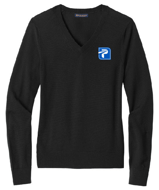 Brooks Brothers Women’s Cotton Stretch V-Neck Sweater - BB18401