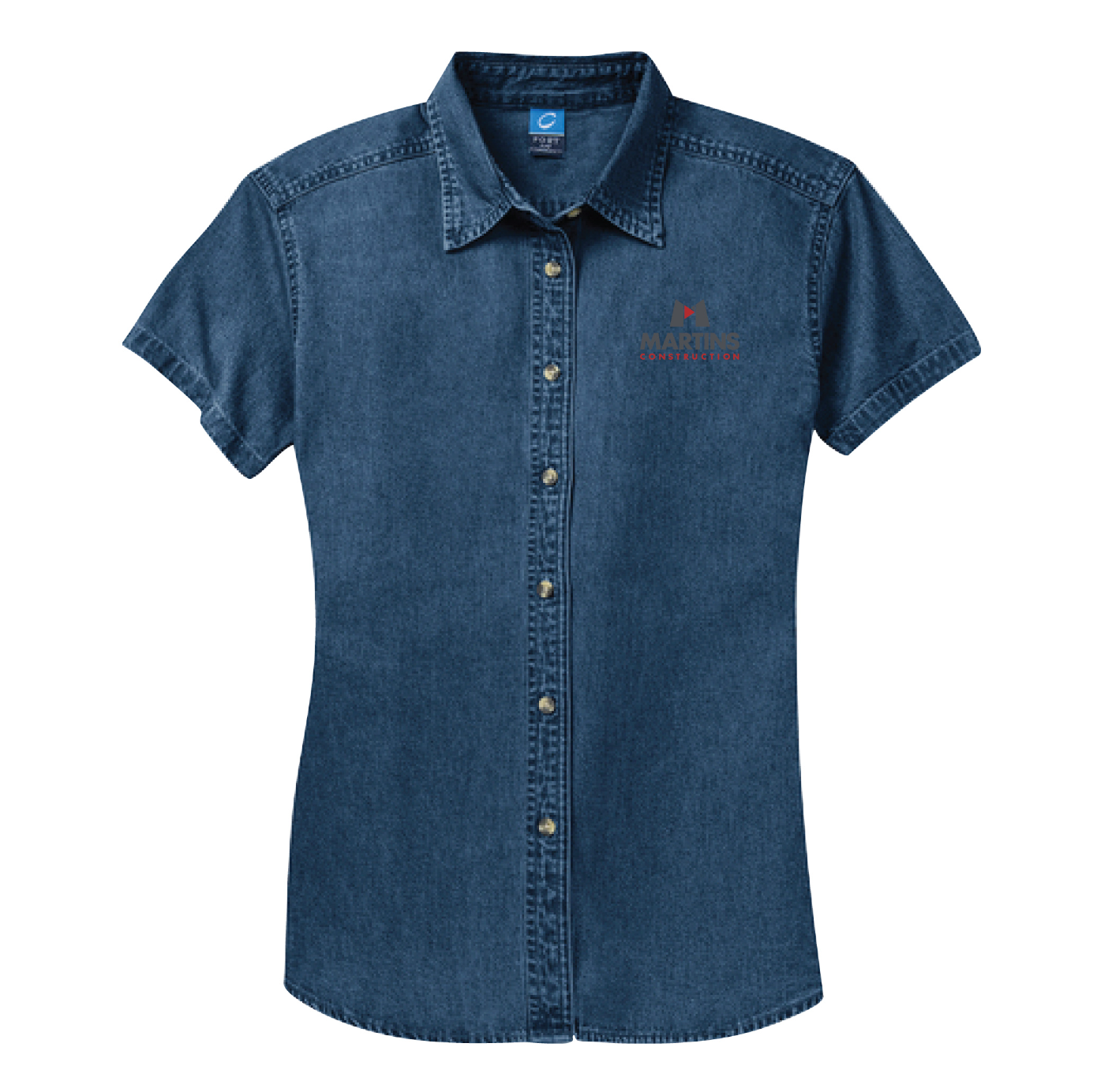 Port & Company® Women's Short Sleeve Value Denim Shirt