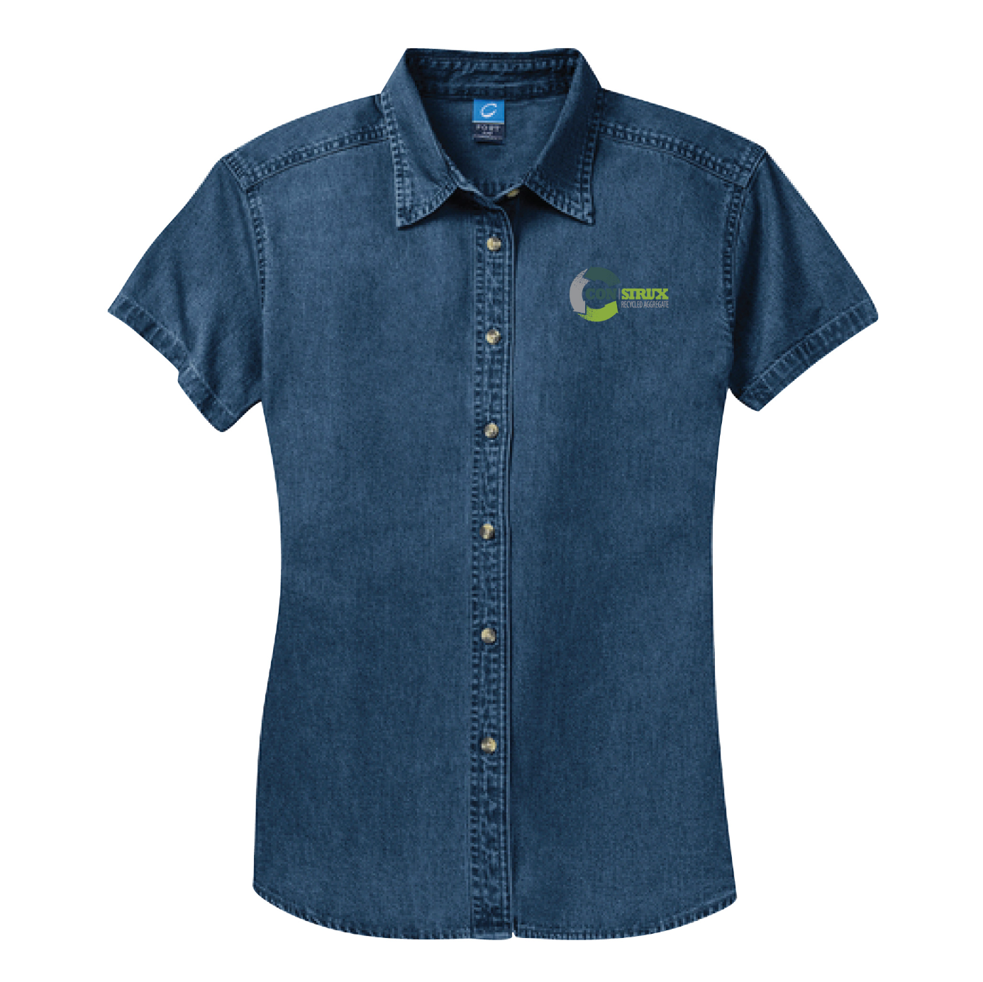 Port & Company® Women's Short Sleeve Value Denim Shirt