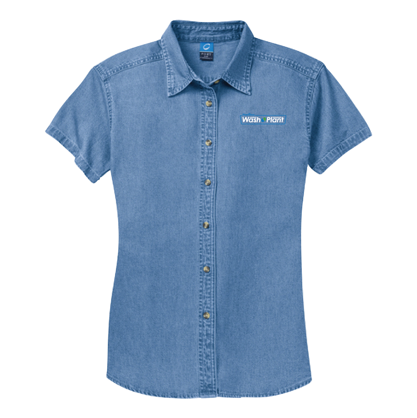 Port & Company® Women's Short Sleeve Value Denim Shirt