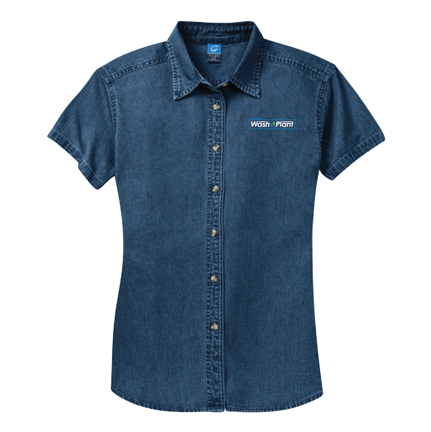 Port & Company® Women's Short Sleeve Value Denim Shirt