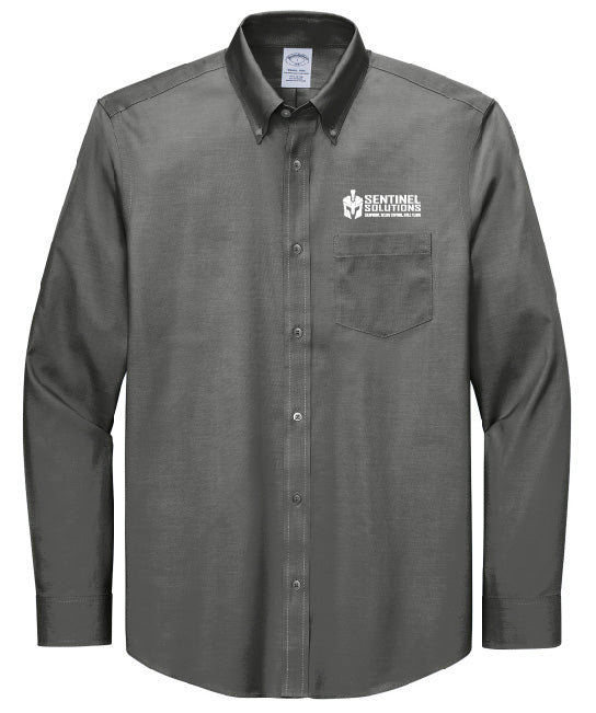 Brooks Brothers® Wrinkle-Free Stretch Pinpoint Shirt - BB18000