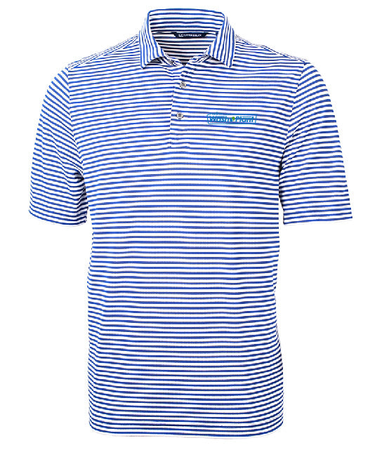 Cutter & Buck Virtue Eco Pique Stripe Recycled Mens Polo - MCK01168