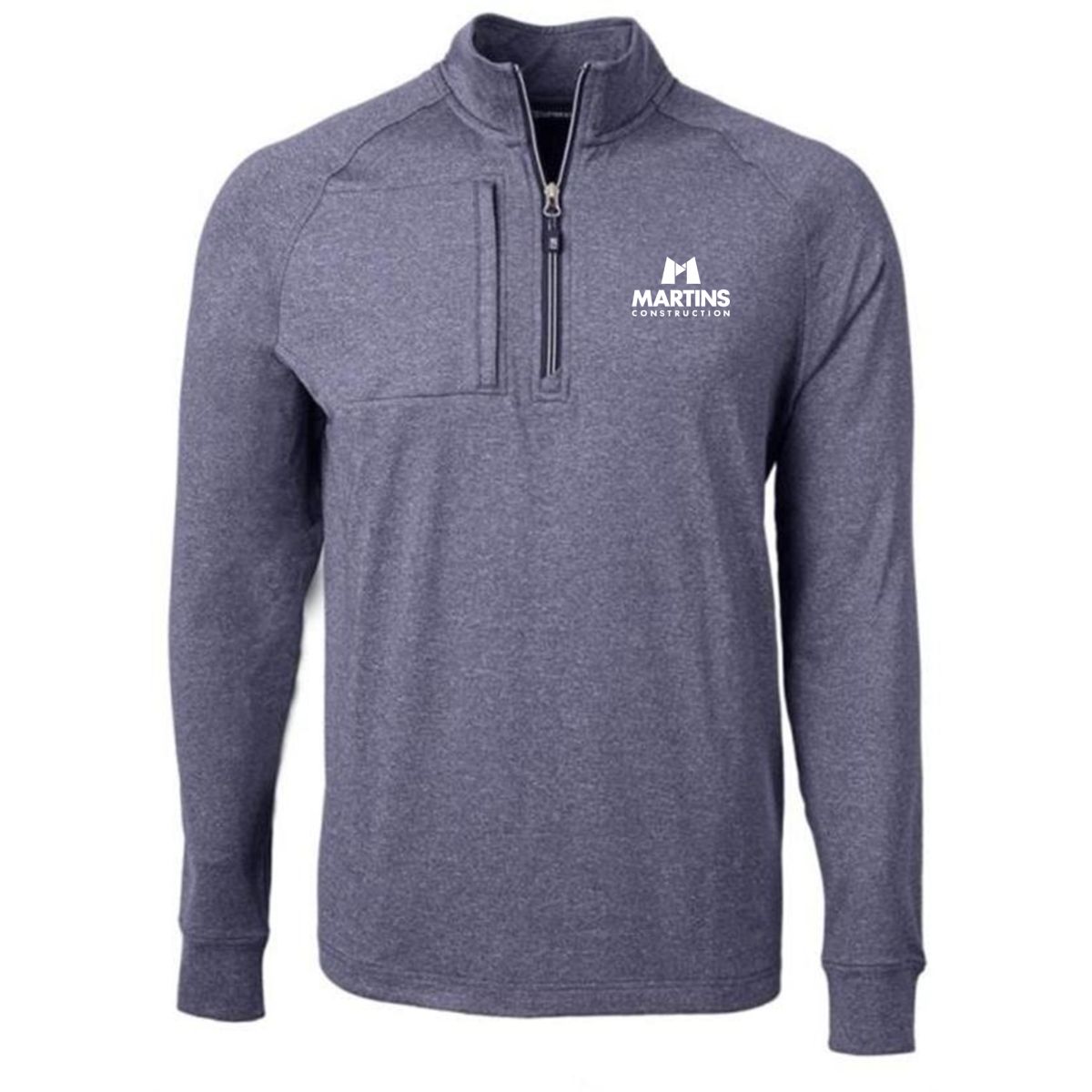 Cutter & Buck Adapt Eco Knit Heather Mens Quarter Zip Pullover - MCK01086