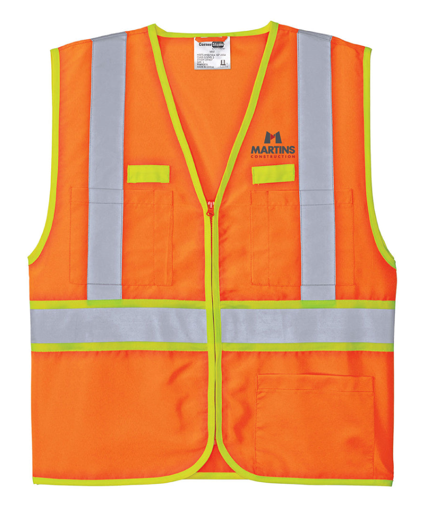 CornerStone Men's 107 Class 2 DualColor Safety Vest - CSV407