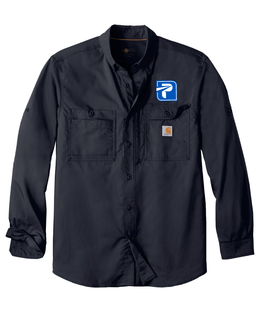 Carhartt Force Ridgefield Solid Long Sleeve Shirt - CT105291