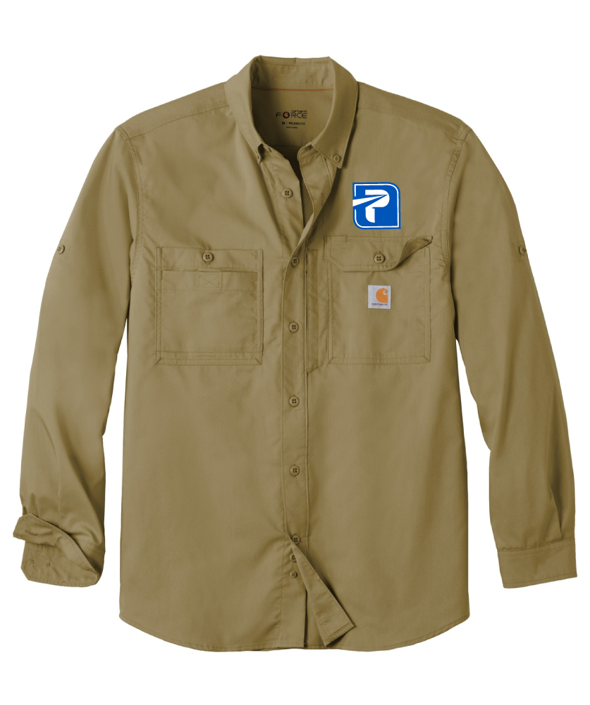 Carhartt Force Ridgefield Solid Long Sleeve Shirt - CT105291