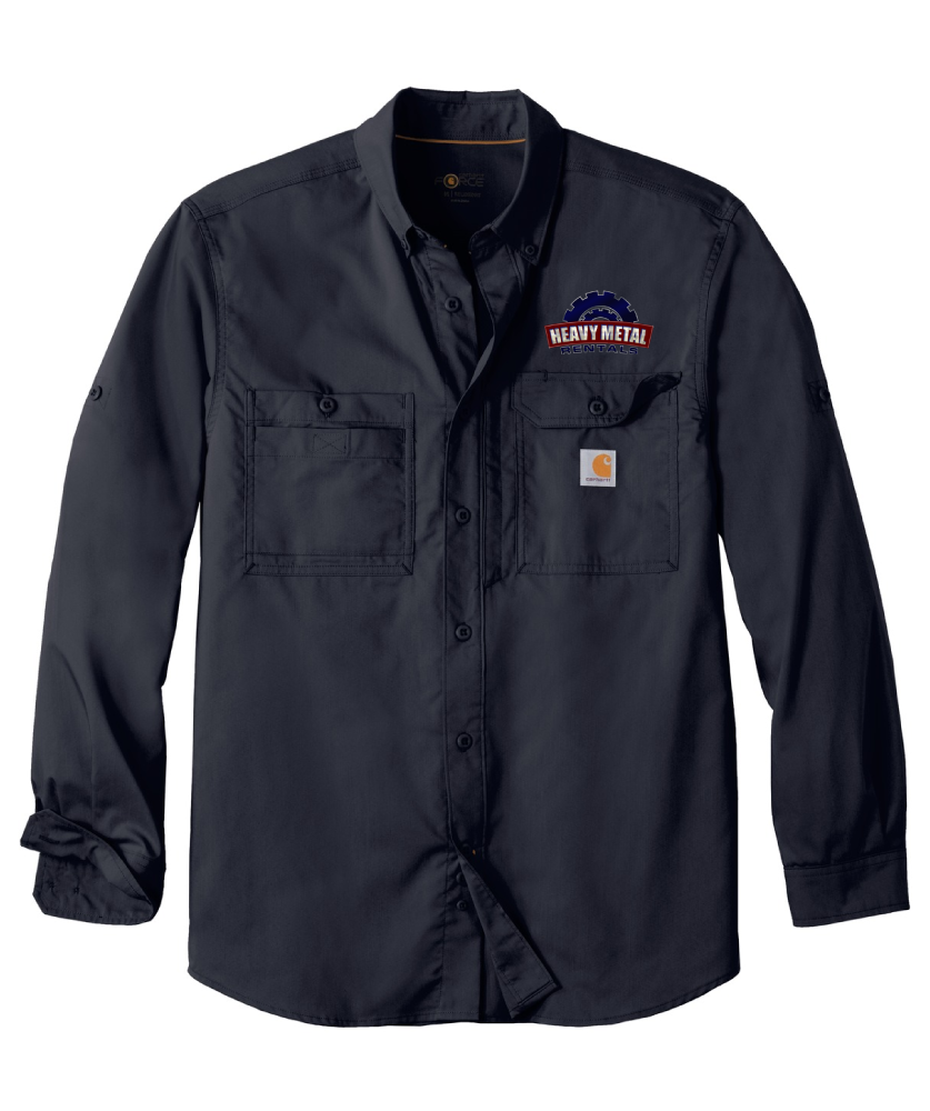 Carhartt Force Ridgefield Solid Long Sleeve Shirt - CT105291