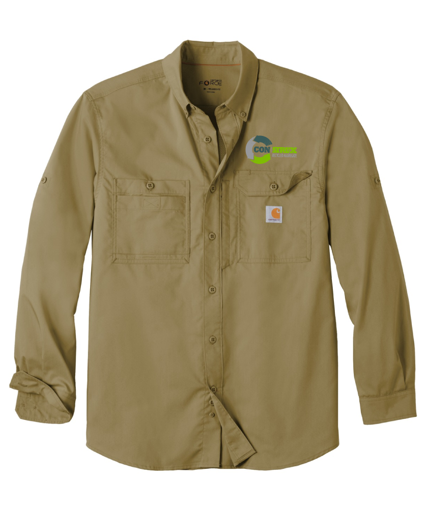 Carhartt Force Ridgefield Solid Long Sleeve Shirt - CT105291