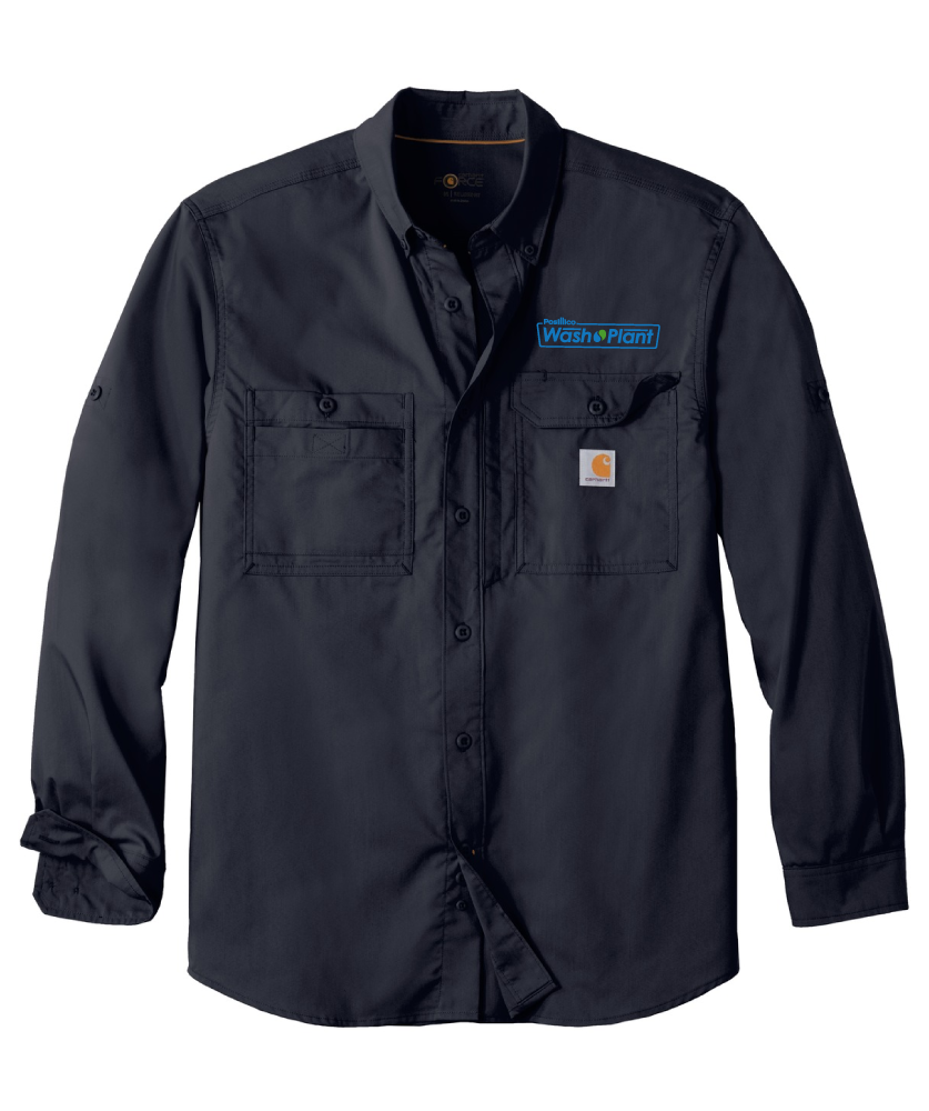 Carhartt Force Ridgefield Solid Long Sleeve Shirt - CT105291