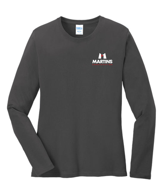 Port & Company Ladies Long Sleeve Core Cotton Tee - LPC54LS