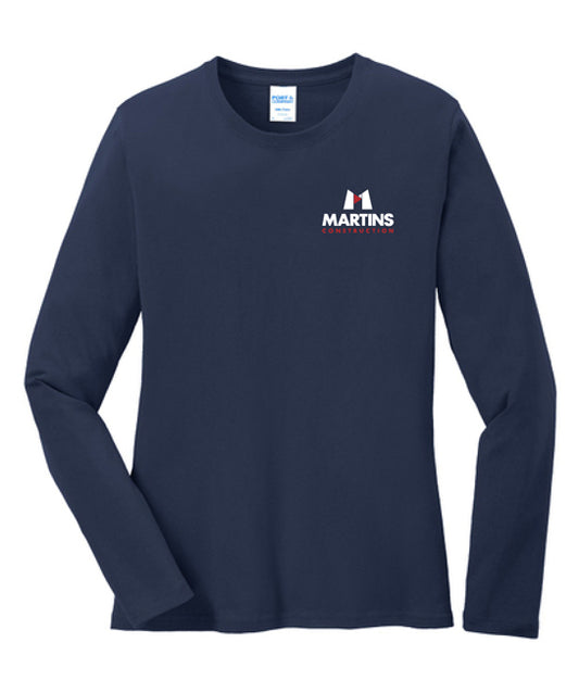 Port & Company Ladies Long Sleeve Core Cotton Tee - LPC54LS