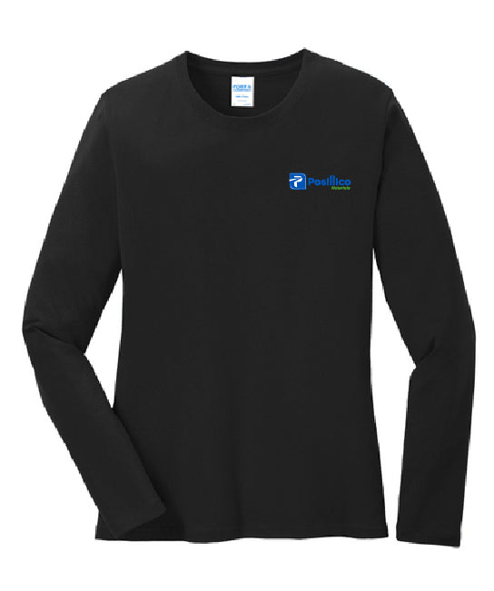 Port & Company Ladies Long Sleeve Core Cotton Tee - LPC54LS