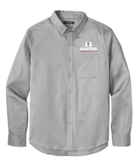 Port Authority® Long Sleeve SuperPro ™ React™ Twill Shirt - W808