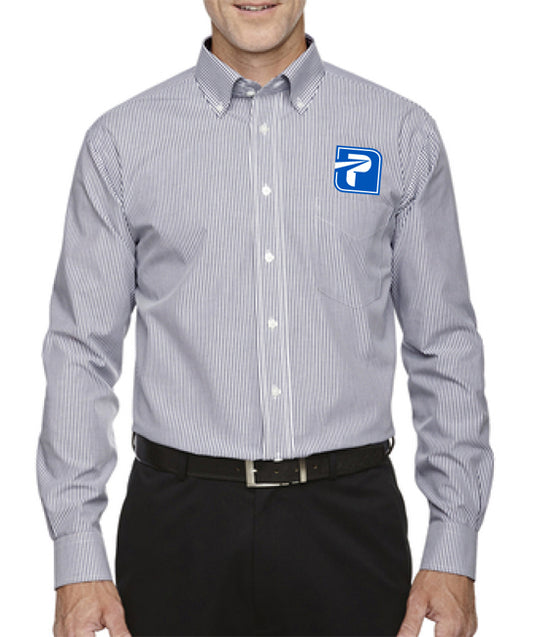 Devon & Jones Mens Crown Woven Collection Banker Stripe - D645